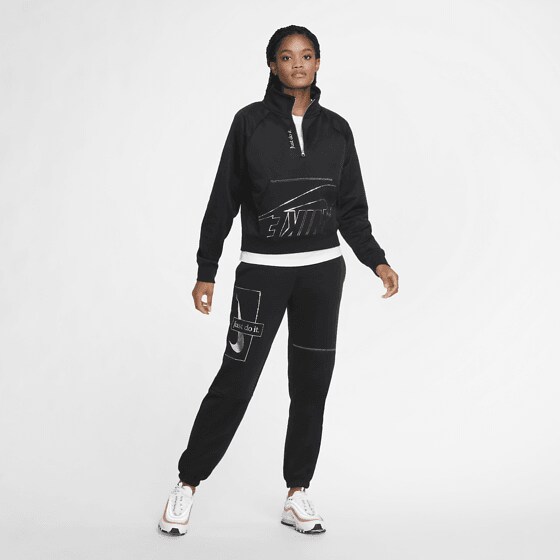 nike w nsw icn clsh pant flc bb